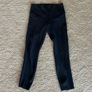 Lululemon black workout leggings size 8